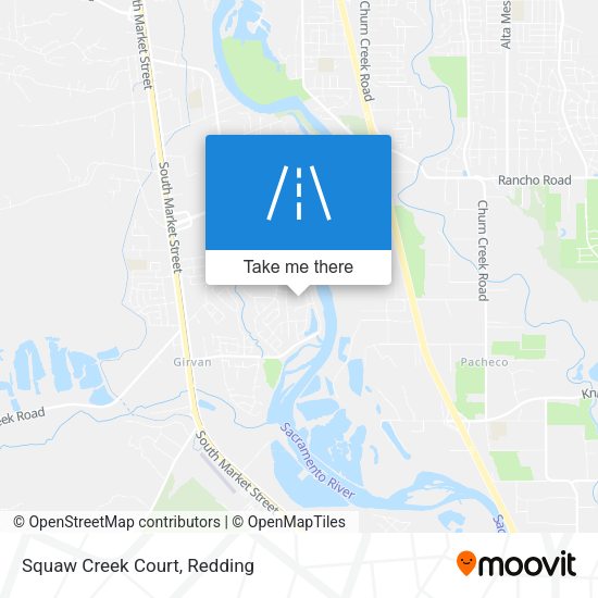 Mapa de Squaw Creek Court