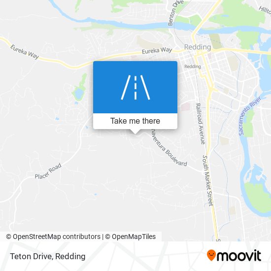 Teton Drive map