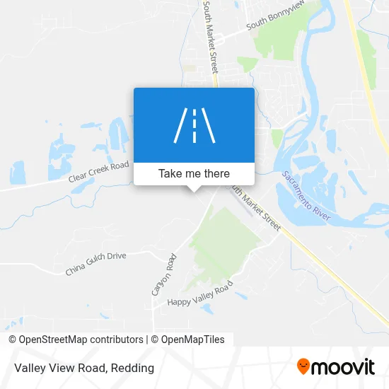 Valley View Road map