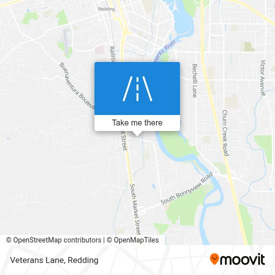 Veterans Lane map