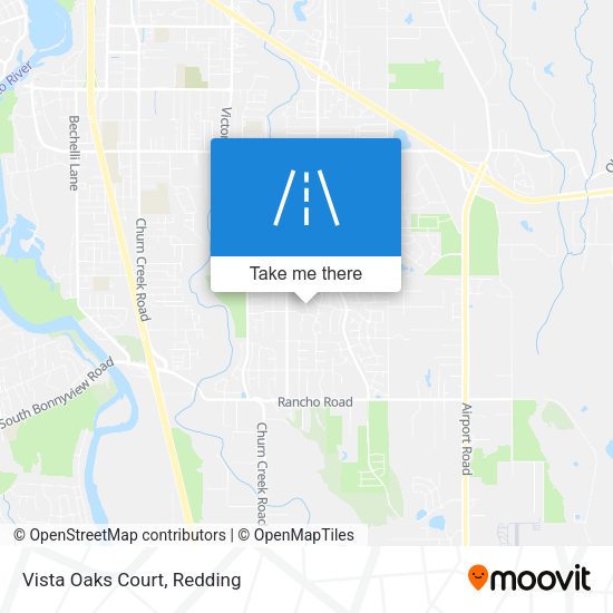 Mapa de Vista Oaks Court