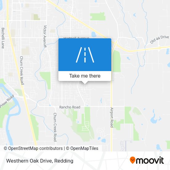 Mapa de Westhern Oak Drive