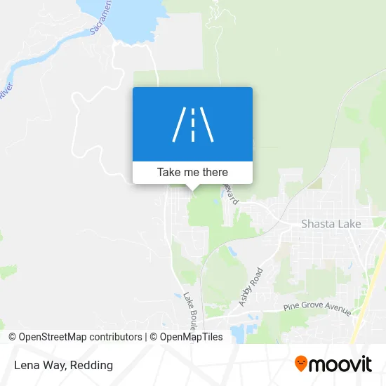 Lena Way map