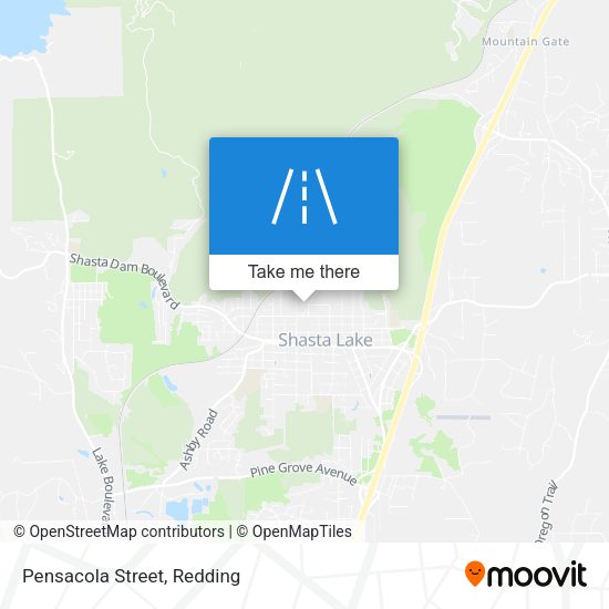Mapa de Pensacola Street