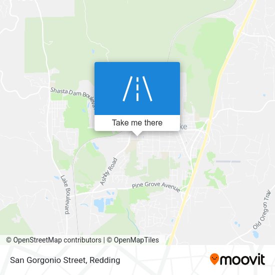 Mapa de San Gorgonio Street
