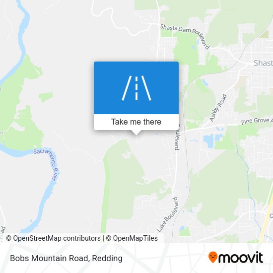 Bobs Mountain Road map