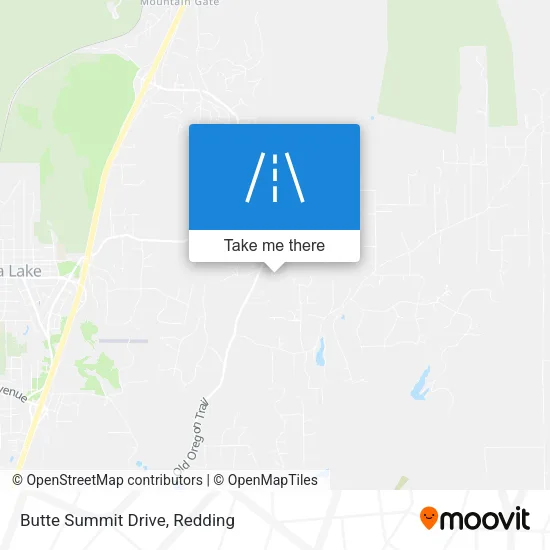 Butte Summit Drive map