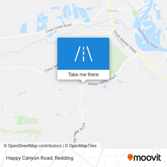 Mapa de Happy Canyon Road