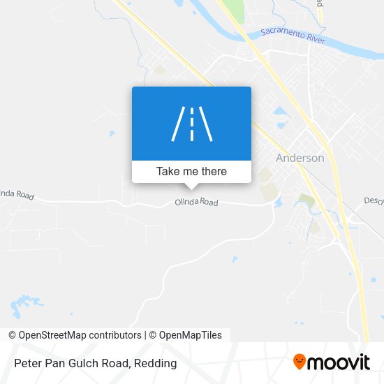 Mapa de Peter Pan Gulch Road