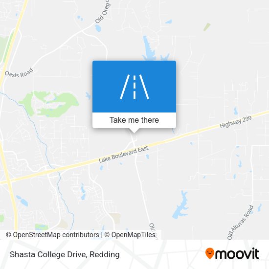 Mapa de Shasta College Drive