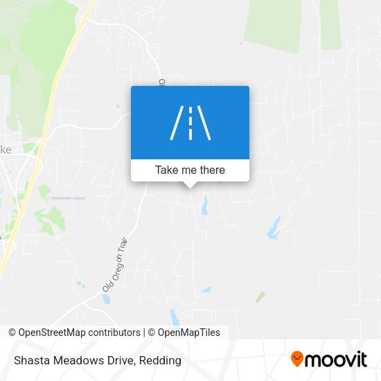 Shasta Meadows Drive map