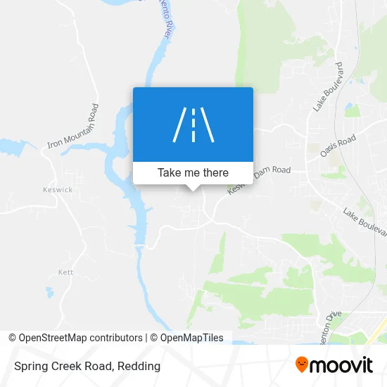 Spring Creek Road map