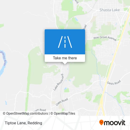 Mapa de Tiptoe Lane