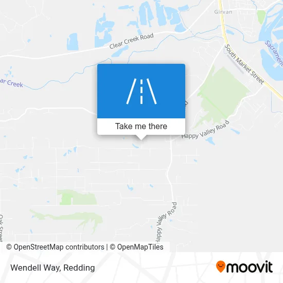 Wendell Way map