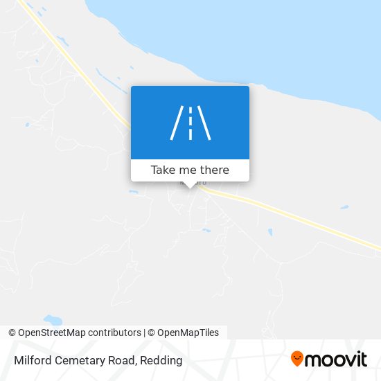 Milford Cemetary Road map