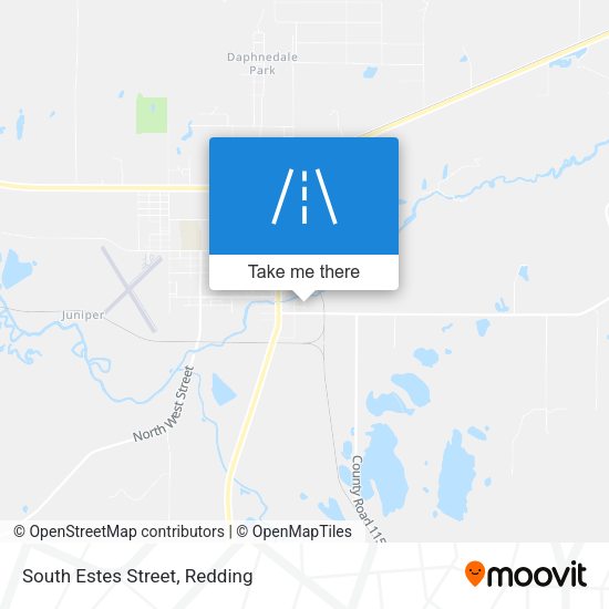 South Estes Street map