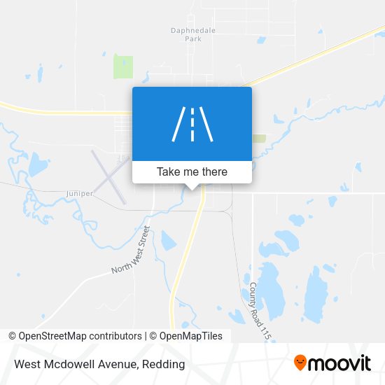 West Mcdowell Avenue map