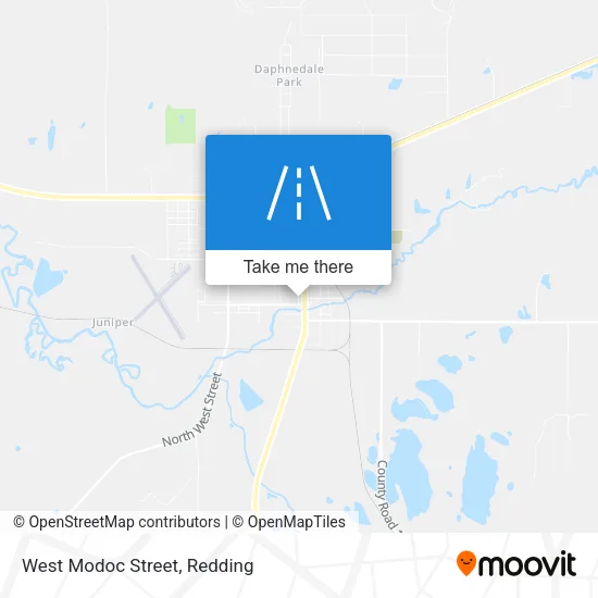 West Modoc Street map