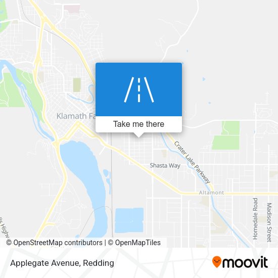 Applegate Avenue map