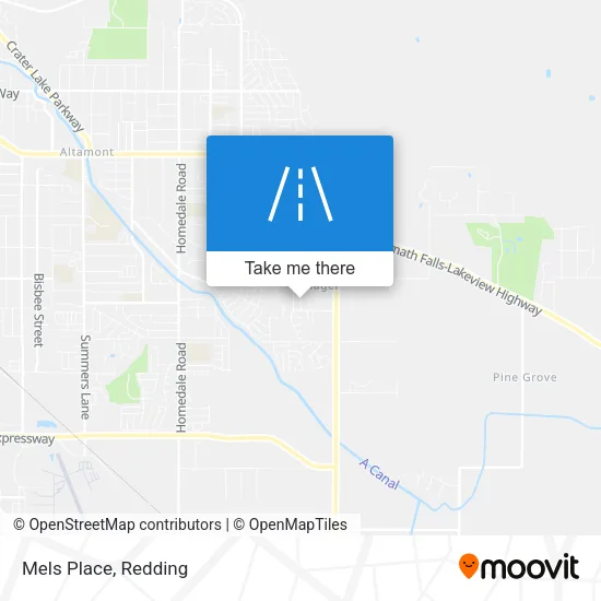 Mels Place map