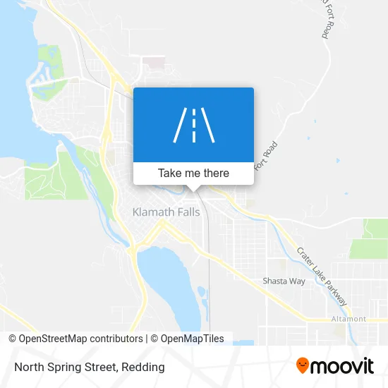 North Spring Street map