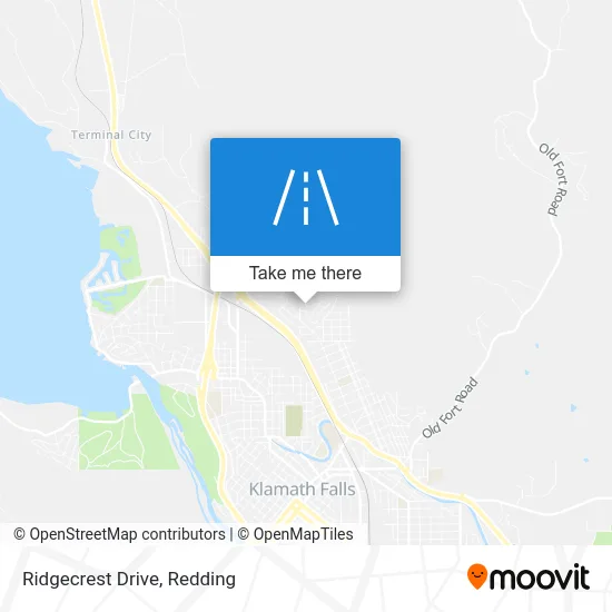 Ridgecrest Drive map