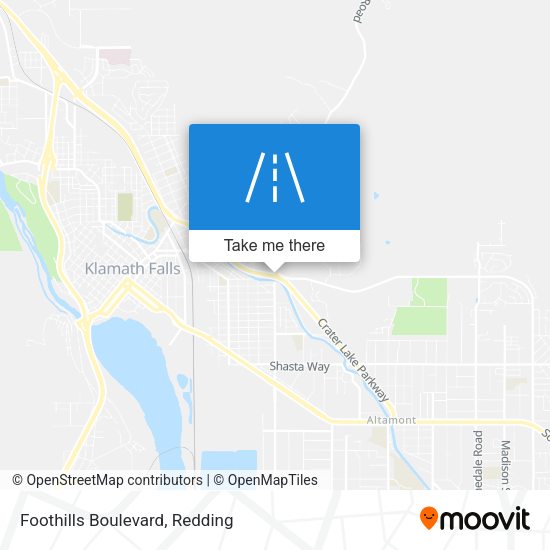 Mapa de Foothills Boulevard
