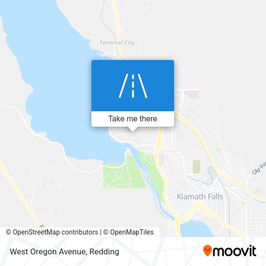 West Oregon Avenue map