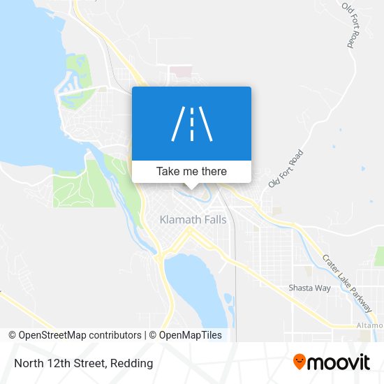 North 12th Street map