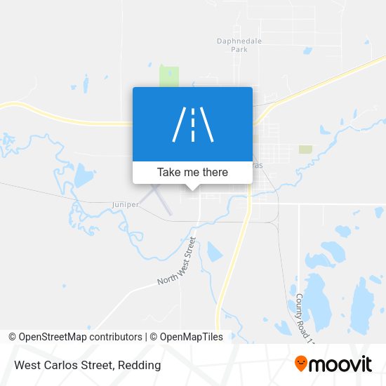 West Carlos Street map
