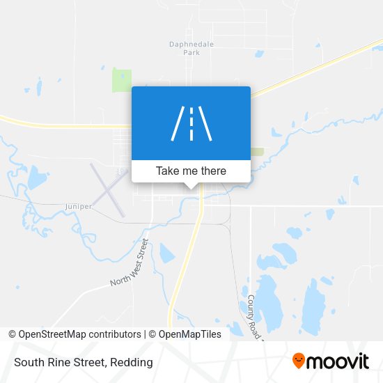 South Rine Street map