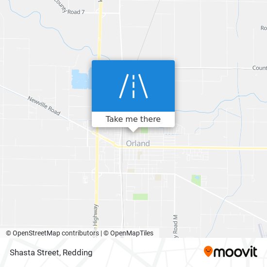 Shasta Street map