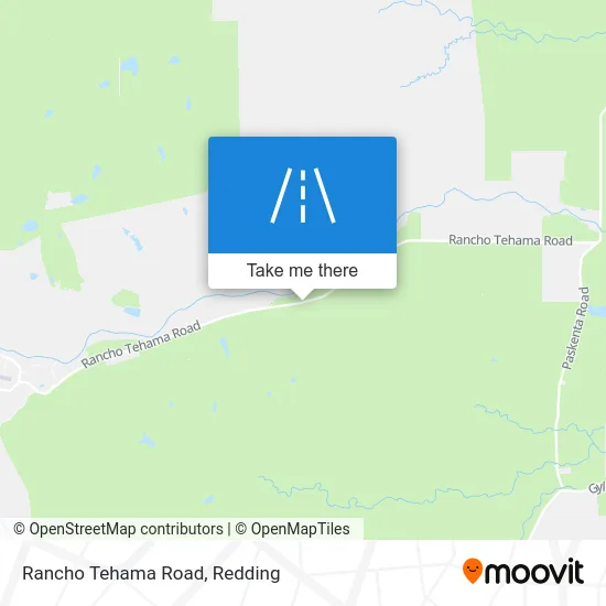 Rancho Tehama Road map