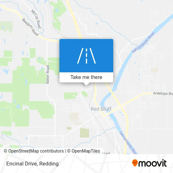 Encinal Drive map