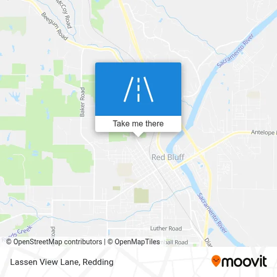Lassen View Lane map