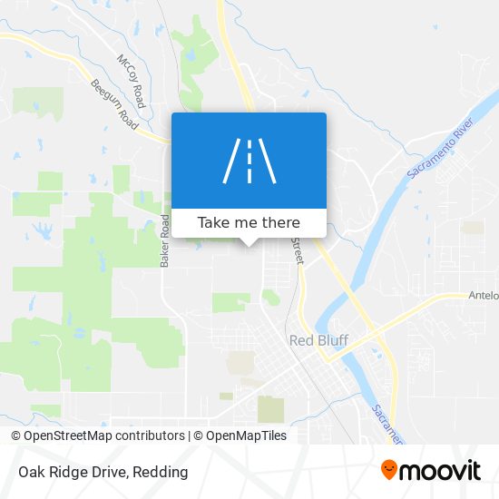 Mapa de Oak Ridge Drive