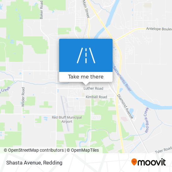 Shasta Avenue map