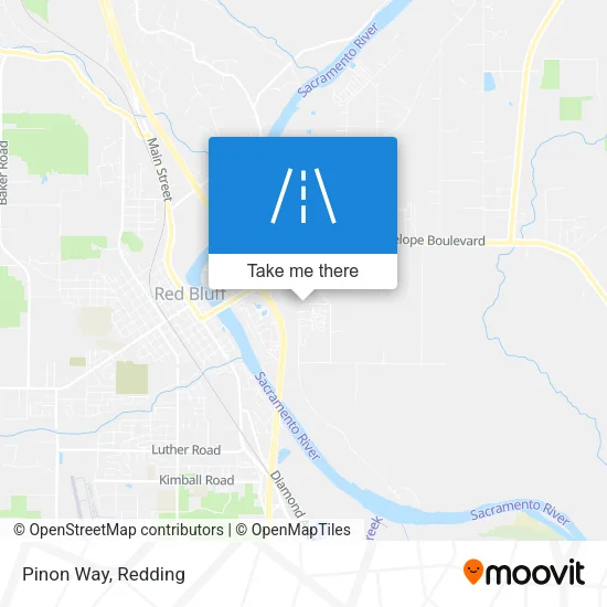 Pinon Way map