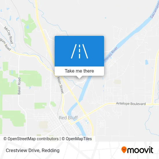 Crestview Drive map
