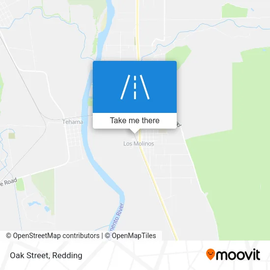 Oak Street map
