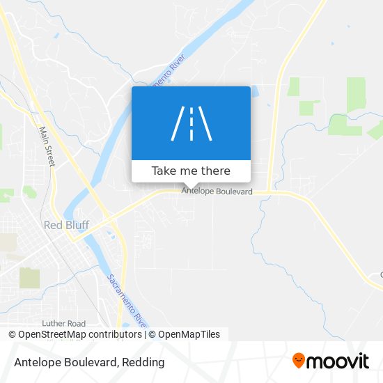 Antelope Boulevard map