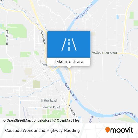 Cascade Wonderland Highway map