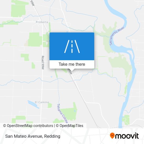 Mapa de San Mateo Avenue
