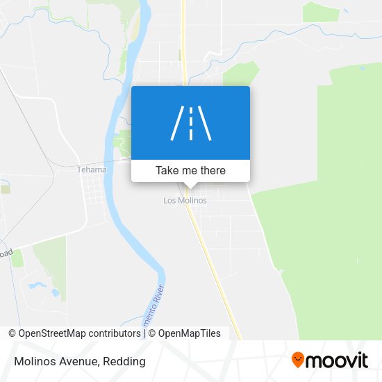 Molinos Avenue map