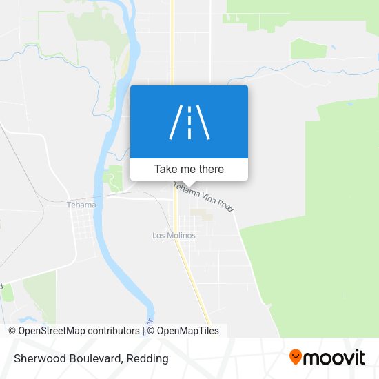 Sherwood Boulevard map