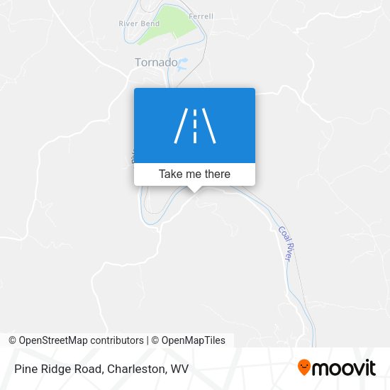 Pine Ridge Road map