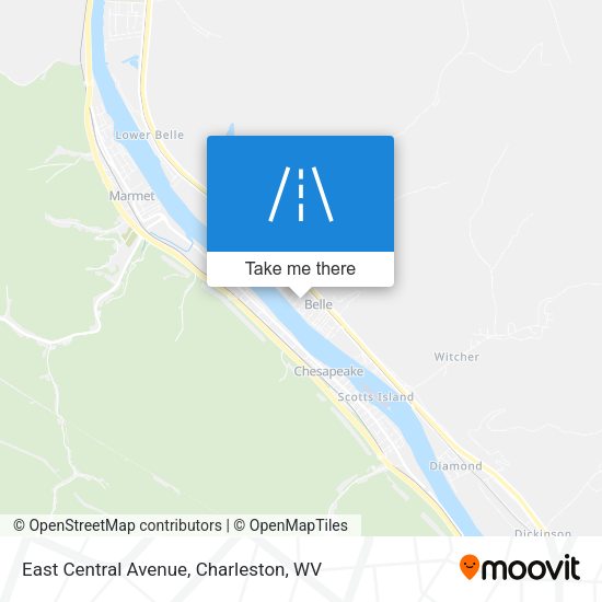 East Central Avenue map