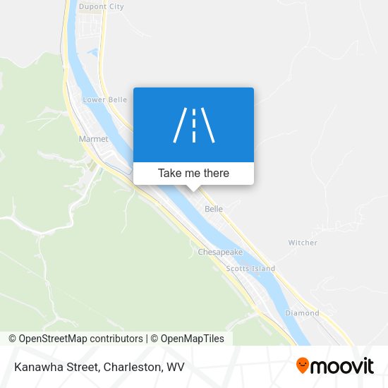 Mapa de Kanawha Street
