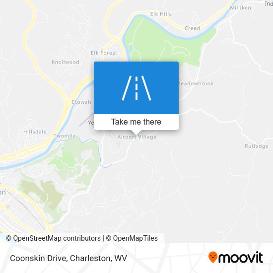 Coonskin Drive map