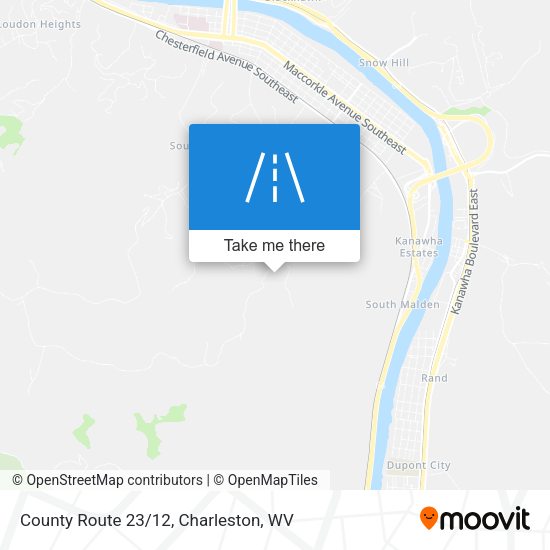 County Route 23/12 map